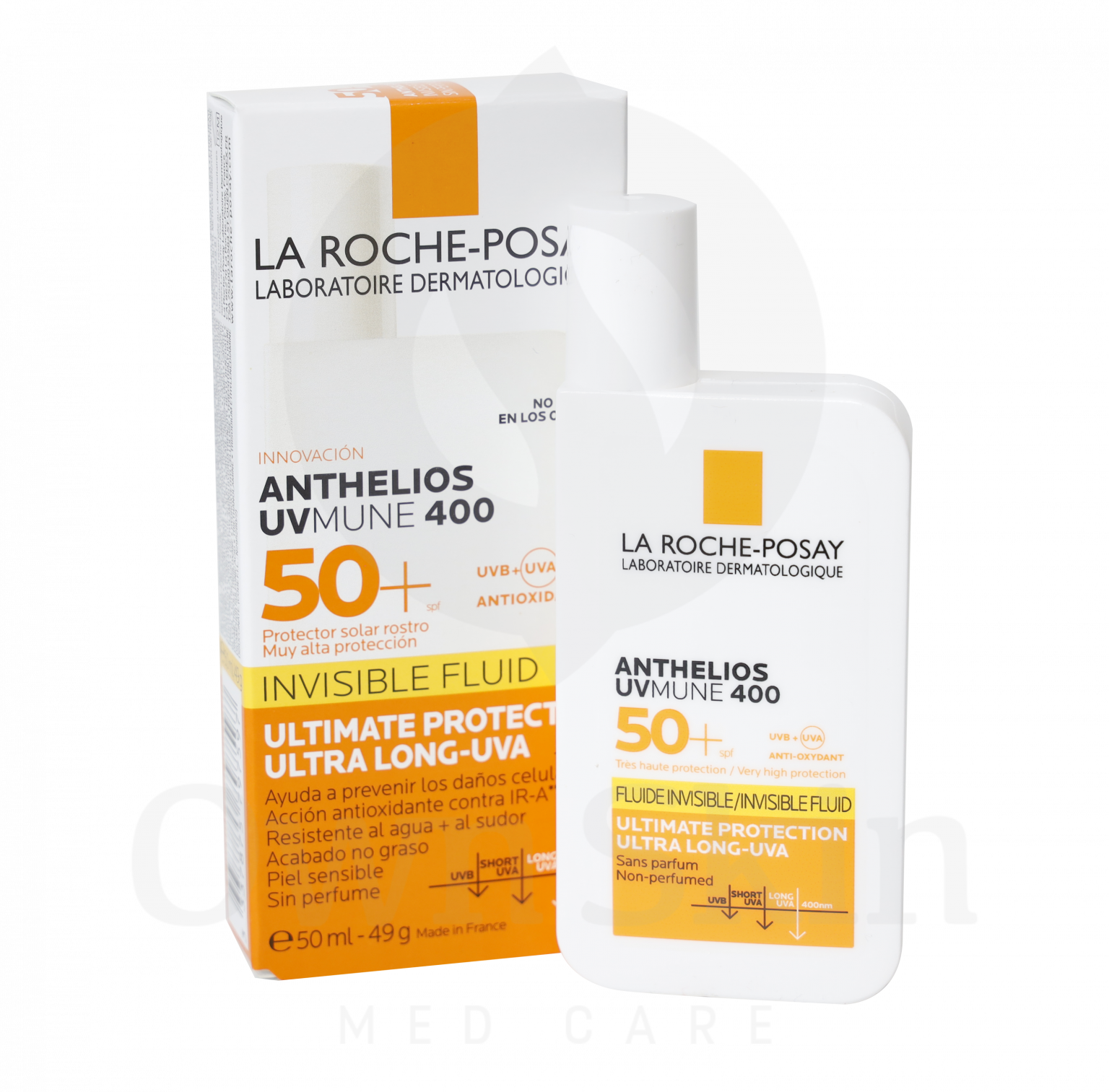 Anthelios uvmune 400 invisible fluid spf50 own skin