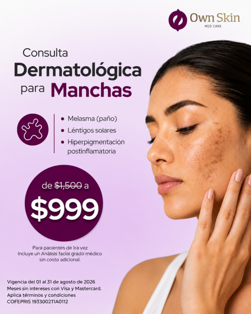 Consulta dermatológica para Manchas