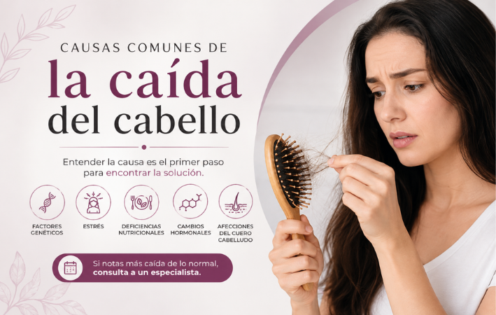 Causas comunes de la caída del cabello