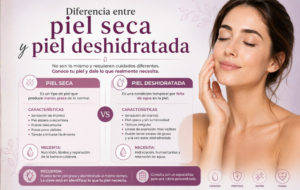 Diferencia entre piel seca y piel deshidratada