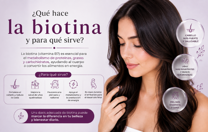 ¿Qué hace la biotina y para qué sirve?
