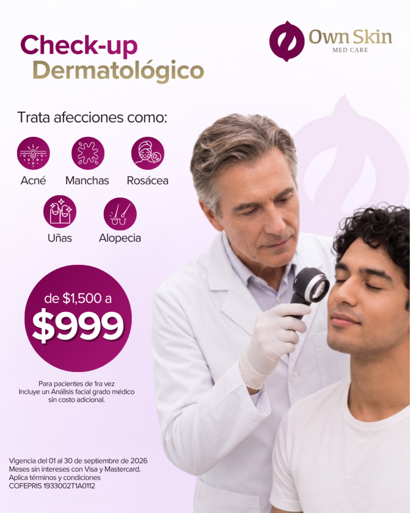 Consulta dermatologica precio CDMX
