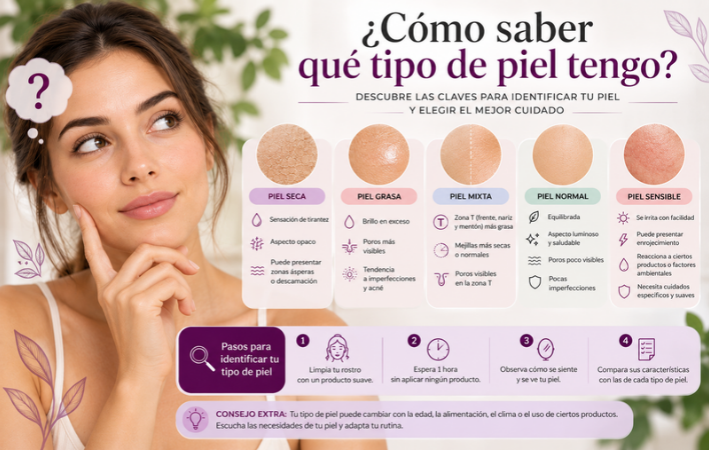 ¿Cómo saber qué tipo de piel tengo?