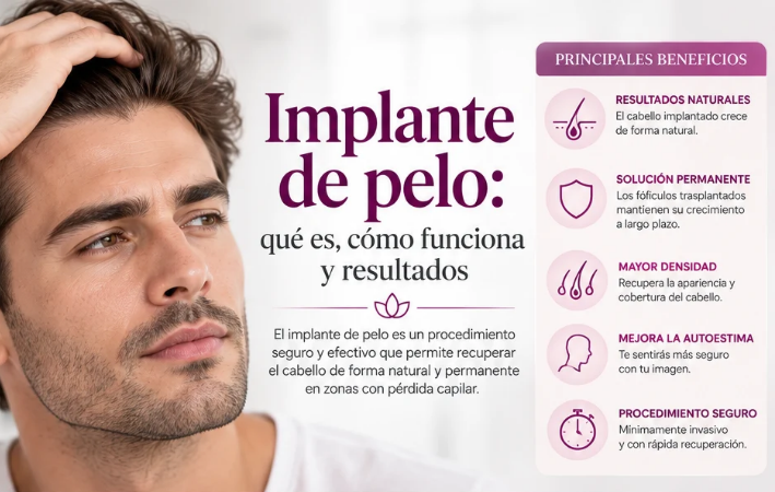 Implante de pelo: qué es, cómo funciona y resultados